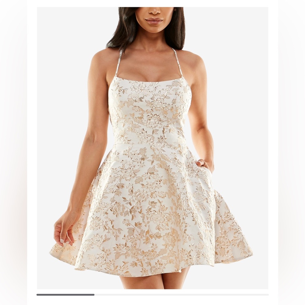 B Darling Lace-up back dress.